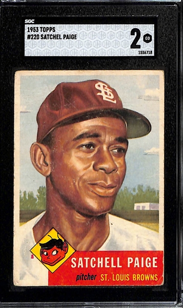 1953 Topps Satchell Paige #220 Graded SGC 2