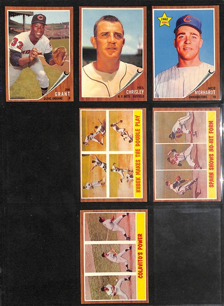 Lot of (400+) 1962 Topps Baseball Cards w. Managers Dream Card Mantle/Mays #18