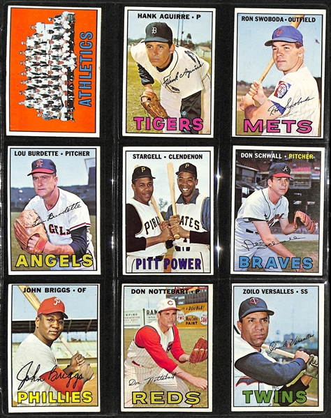 Lot of (400+) 1967 Topps Baseball Cards w. Jim Bunning & Tommy John High Number Cards