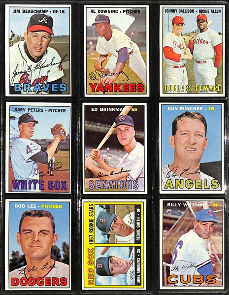 Lot of (400+) 1967 Topps Baseball Cards w. Jim Bunning & Tommy John High Number Cards