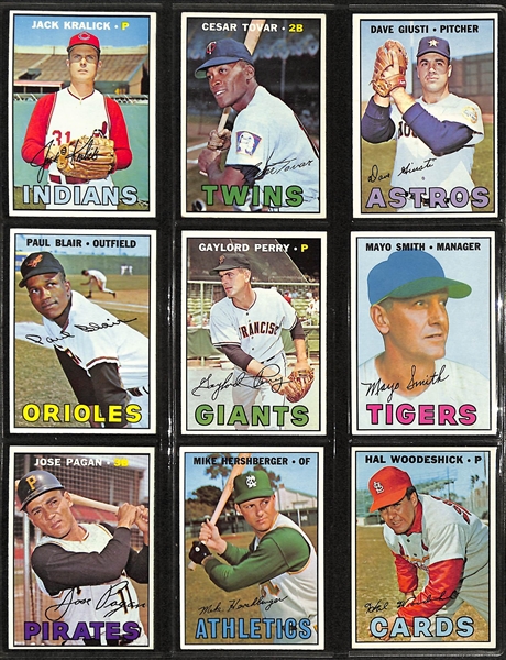 Lot of (400+) 1967 Topps Baseball Cards w. Jim Bunning & Tommy John High Number Cards