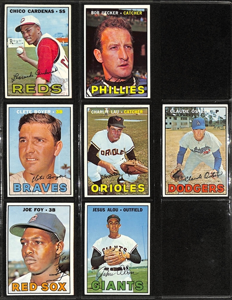 Lot of (400+) 1967 Topps Baseball Cards w. Jim Bunning & Tommy John High Number Cards