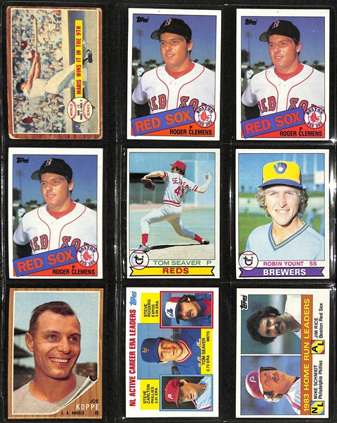 Lot of Approx (200) 1930s-1980s Baseball Cards w. 1934 Goudey Floyd Vaughn