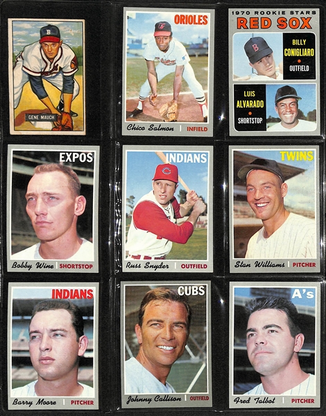 Lot of Approx (200) 1930s-1980s Baseball Cards w. 1934 Goudey Floyd Vaughn