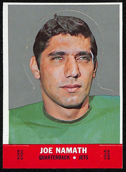 Lot of (22) 1968 Topps Stand Ups w. Joe Namath