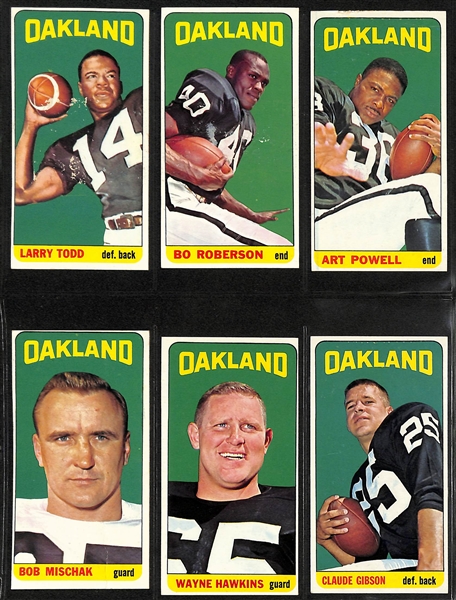 Lot of (150+) Assorted 1965 Topps Football Cards w. Ron Mix