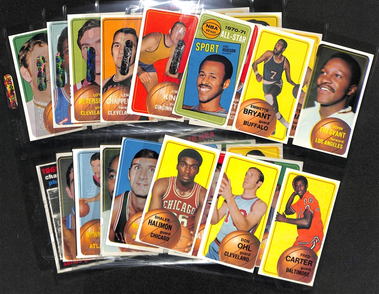 Lot of (36) 1970-1971 Topps Basketball Cards w. Hal Greer