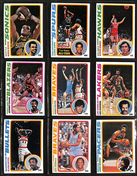 Lot of (3) Topps Basketball Sets - 1978/79 Complete, 1979/80 Complete, & 1981/82 Near Complete