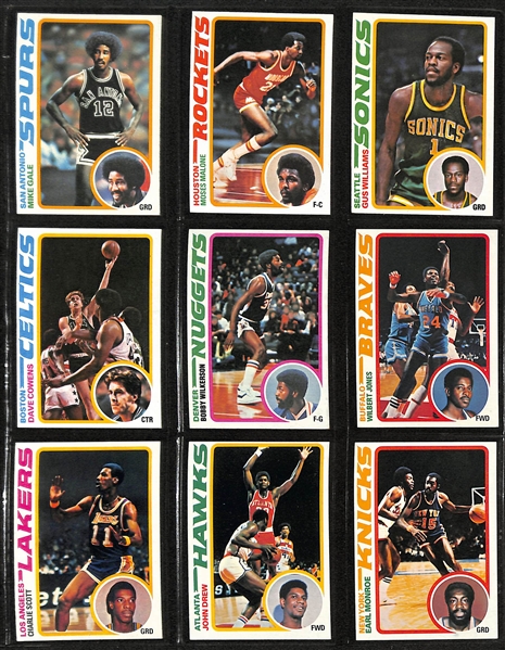 Lot of (3) Topps Basketball Sets - 1978/79 Complete, 1979/80 Complete, & 1981/82 Near Complete