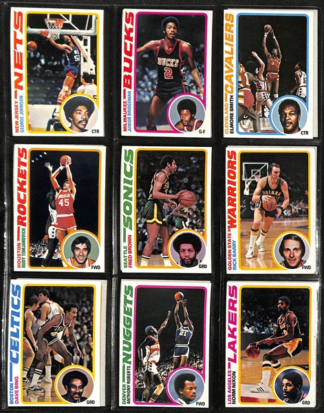 Lot of (3) Topps Basketball Sets - 1978/79 Complete, 1979/80 Complete, & 1981/82 Near Complete