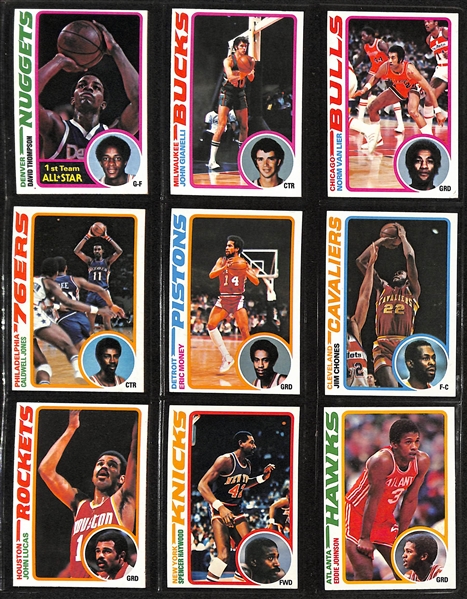 Lot of (3) Topps Basketball Sets - 1978/79 Complete, 1979/80 Complete, & 1981/82 Near Complete