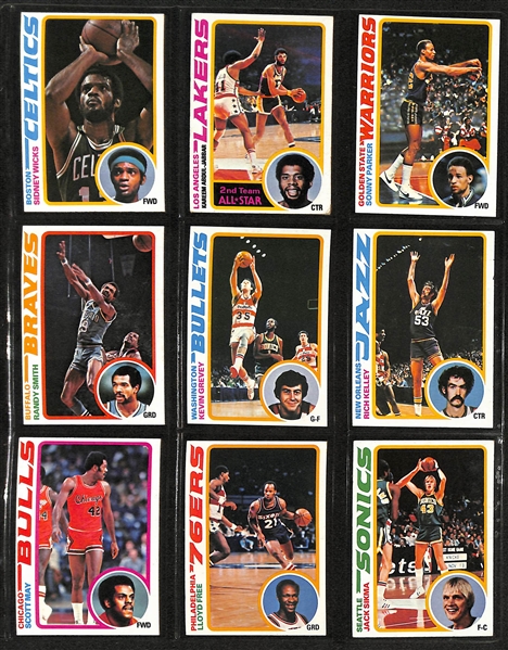 Lot of (3) Topps Basketball Sets - 1978/79 Complete, 1979/80 Complete, & 1981/82 Near Complete