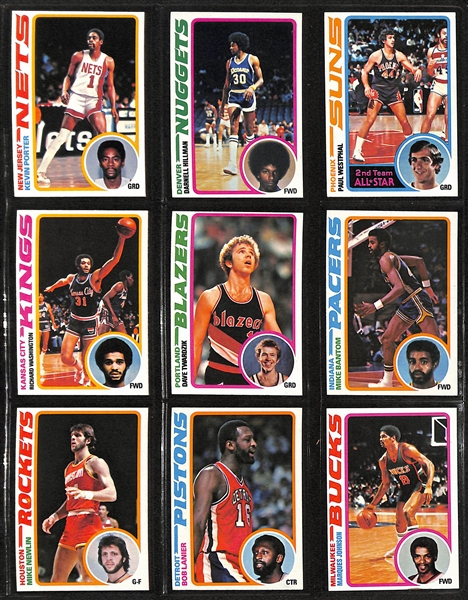 Lot of (3) Topps Basketball Sets - 1978/79 Complete, 1979/80 Complete, & 1981/82 Near Complete