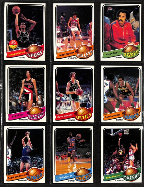 Lot of (3) Topps Basketball Sets - 1978/79 Complete, 1979/80 Complete, & 1981/82 Near Complete