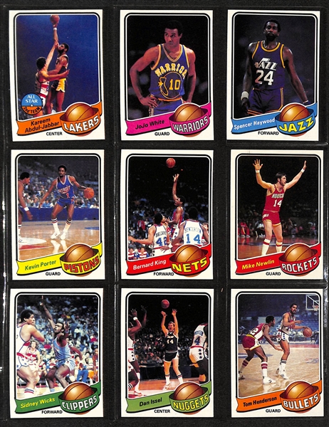 Lot of (3) Topps Basketball Sets - 1978/79 Complete, 1979/80 Complete, & 1981/82 Near Complete