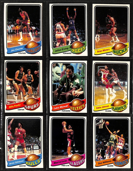 Lot of (3) Topps Basketball Sets - 1978/79 Complete, 1979/80 Complete, & 1981/82 Near Complete