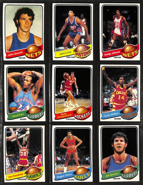 Lot of (3) Topps Basketball Sets - 1978/79 Complete, 1979/80 Complete, & 1981/82 Near Complete