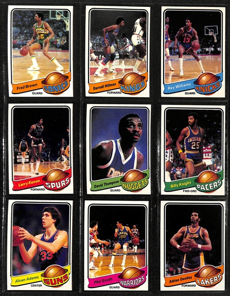 Lot of (3) Topps Basketball Sets - 1978/79 Complete, 1979/80 Complete, & 1981/82 Near Complete