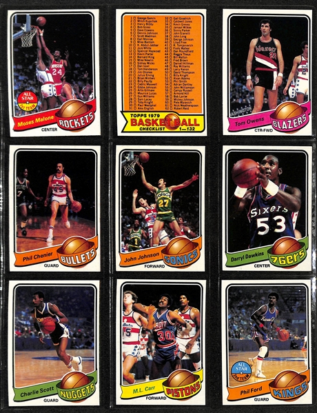 Lot of (3) Topps Basketball Sets - 1978/79 Complete, 1979/80 Complete, & 1981/82 Near Complete