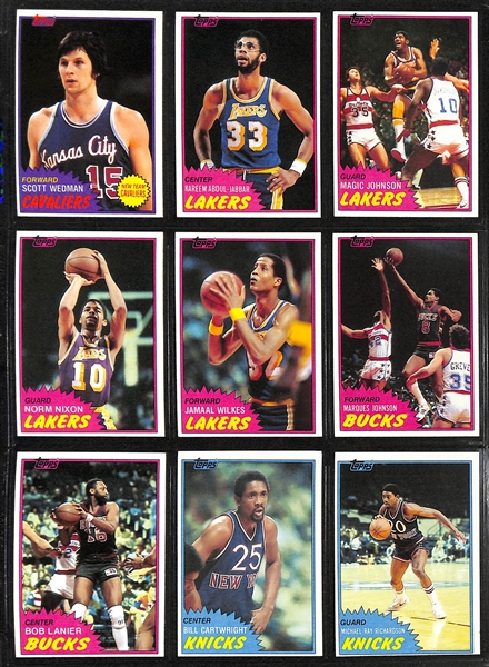 Lot of (3) Topps Basketball Sets - 1978/79 Complete, 1979/80 Complete, & 1981/82 Near Complete