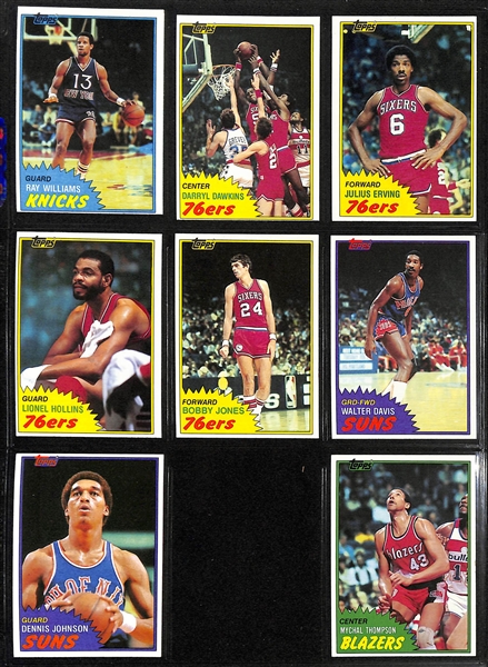 Lot of (3) Topps Basketball Sets - 1978/79 Complete, 1979/80 Complete, & 1981/82 Near Complete