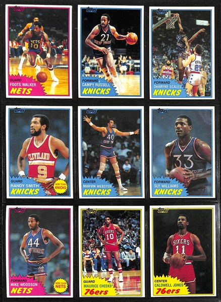 Lot of (3) Topps Basketball Sets - 1978/79 Complete, 1979/80 Complete, & 1981/82 Near Complete