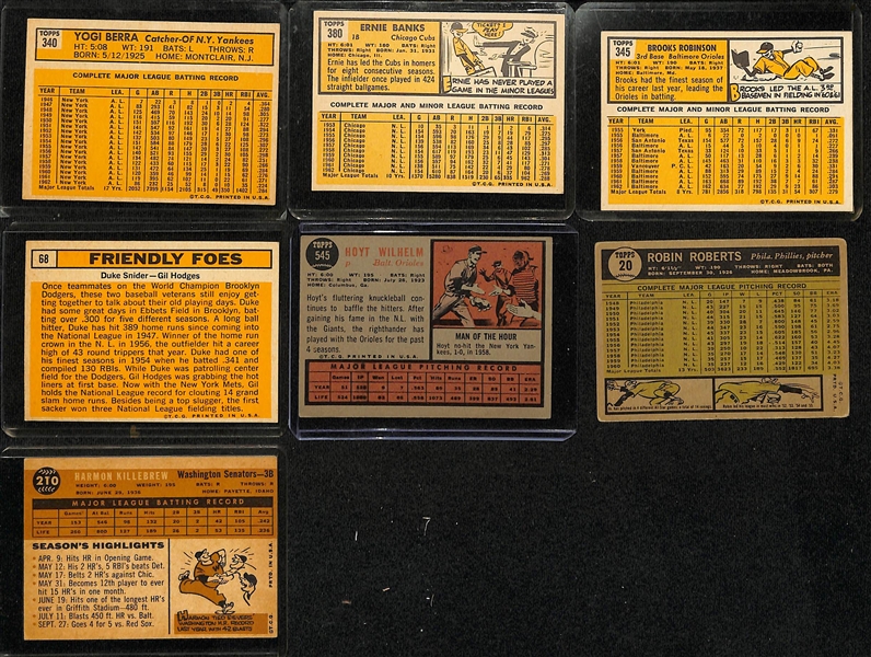  Lot of (225+) 1958-1963 Topps Baseball Cards w. 1963 Yogi Berra