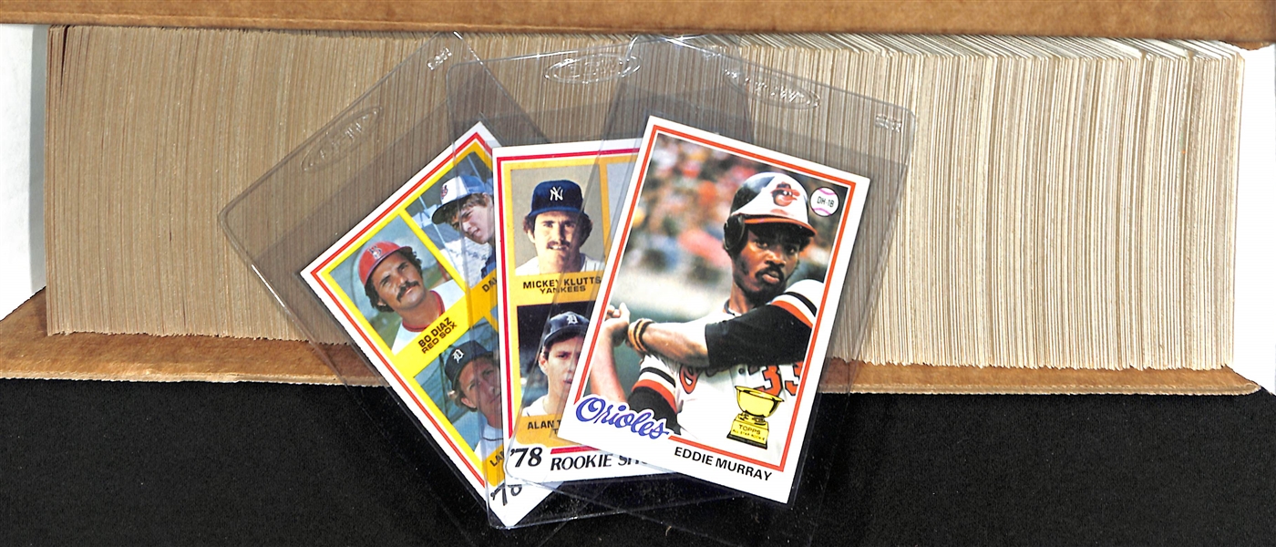  1978 Topps Baseball Card Complete Set of 726 Cards w. Eddie Murray