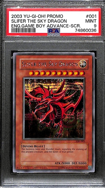 2003 YU-GI-OH! Game Boy Advanced Promo Silfer The Sky Dragon Graded PSA 9