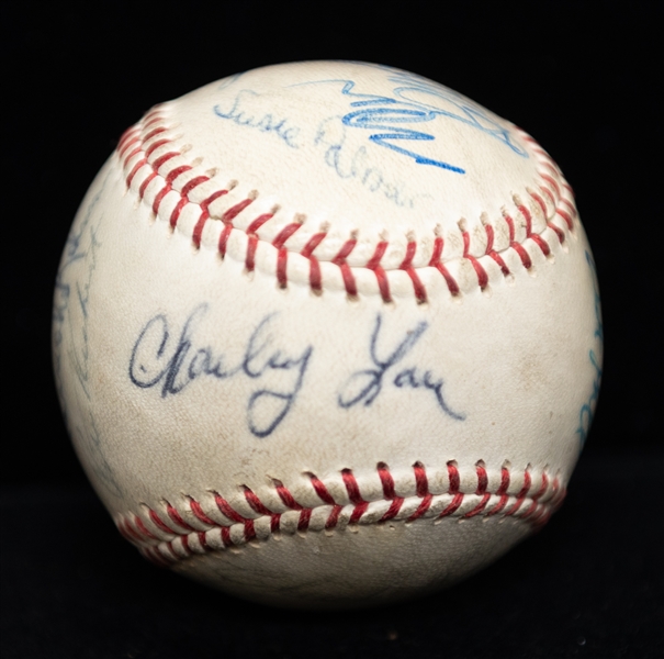 1969 Baltimore Orioles Team Signed Baseball - 12 Signatures - w. Jim Palmer & Brooks Robinson - JSA Auction Letter