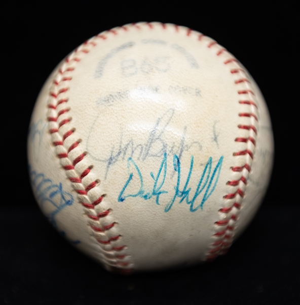 1969 Baltimore Orioles Team Signed Baseball - 12 Signatures - w. Jim Palmer & Brooks Robinson - JSA Auction Letter