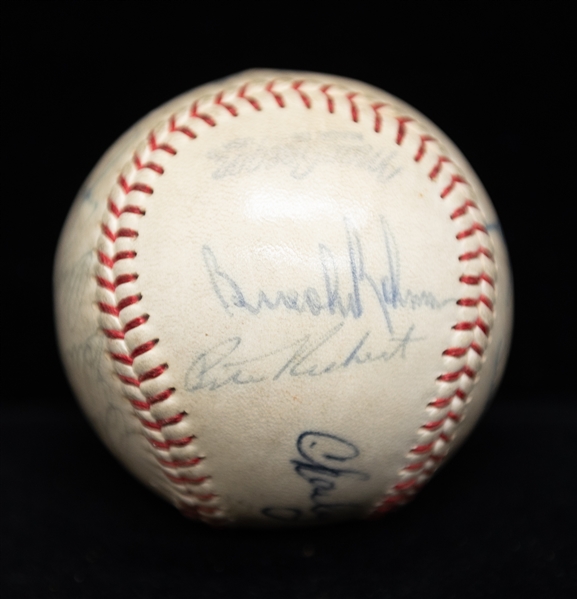 1969 Baltimore Orioles Team Signed Baseball - 12 Signatures - w. Jim Palmer & Brooks Robinson - JSA Auction Letter