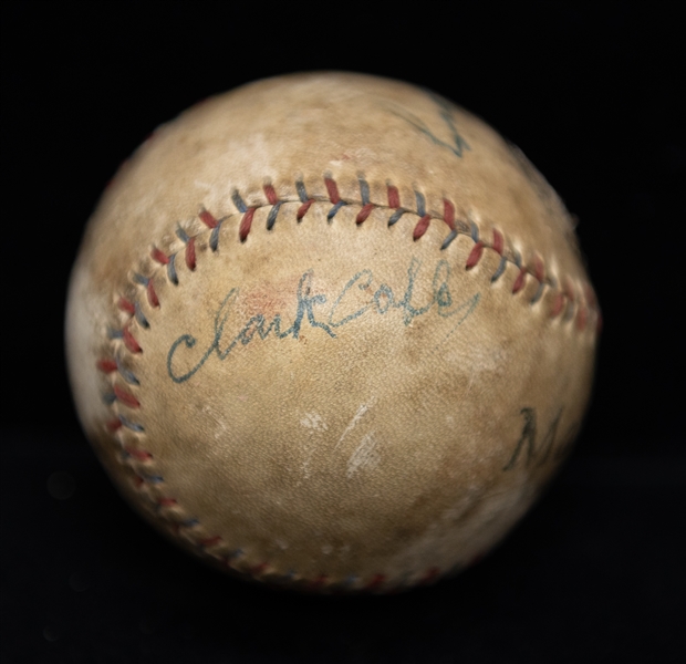 HOFer Lefty Gomez Signed Vintage Baseball - JSA Auction Letter