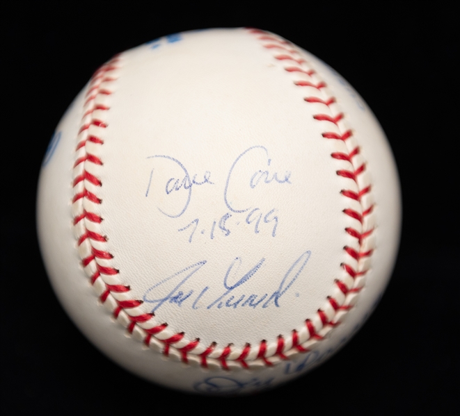 Perfect Game Signed Baseball by 3 Pitcher/Catcher Duos w. HOFer Yogi Berra and Don Larsen #/2000 - JSA Auction Letter 