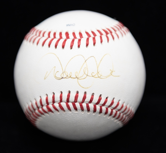 Derek Jeter Single Signed Baseball - JSA Auction Letter