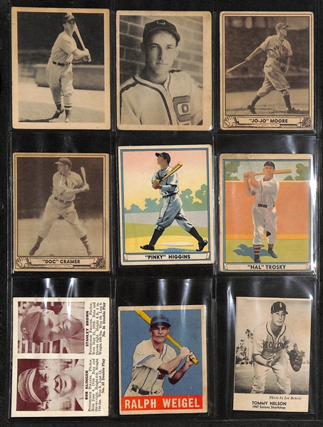 Lot Detail - Lot of (36) 1909-1949 Baseball Cards w. 1935 Diamond Stars ...