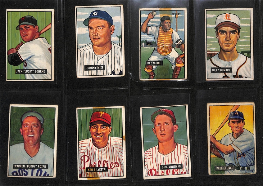 Lot of (100+) 1948-1954 Bowman Baseball Cards w. 1951 Bowman Johnny Mize