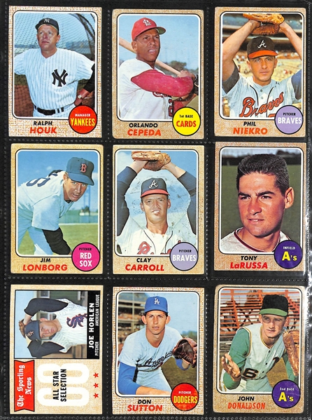 Lot of (250+) 1960-1969 Topps Baseball Cards w. 1960 Stan Musial