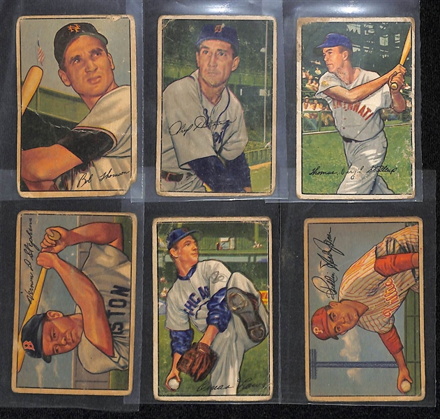 Lot of (100+) 1952 Different Bowman Baseball Cards w. Leo Durocher & Chuck Dressen