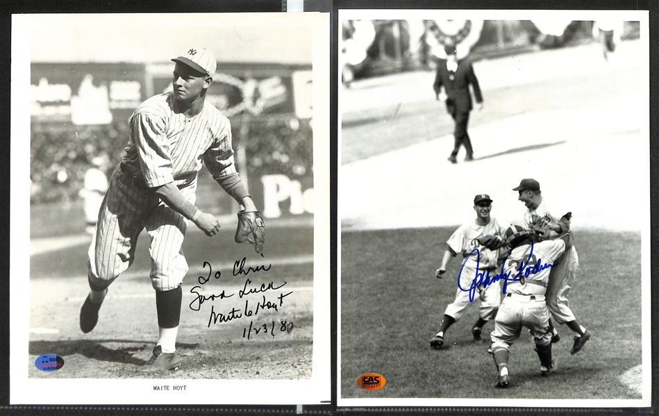 Lot of (15) Signed 8x10 Photos w. Nolan Ryan & Whitey Ford - JSA Auction Letter