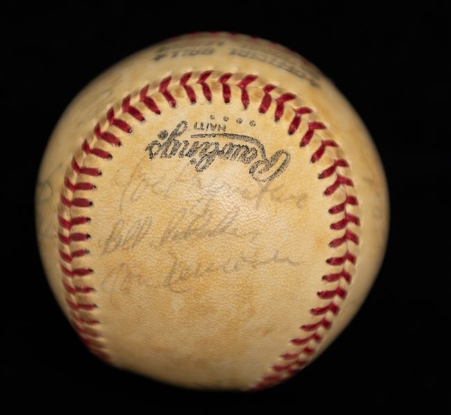 Lot of (2) Autographed Baseballs (Dodgers & 1973 Angels) w. Walt Alston - JSA Auction Letter