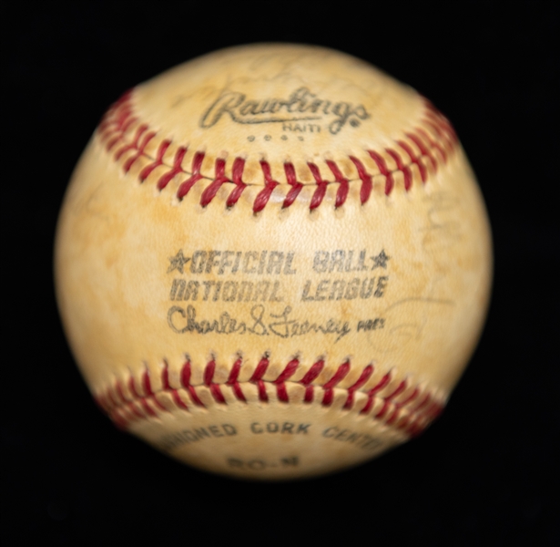 Lot of (2) Autographed Baseballs (Dodgers & 1973 Angels) w. Walt Alston - JSA Auction Letter