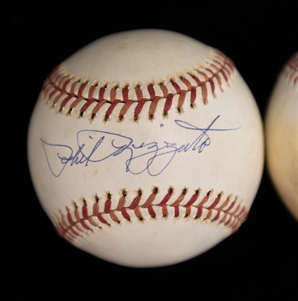 Lot of (3) Single Signed Hall of Fame Baseballs w. Rizzuto, Reese, & Dickey - JSA Auction Letter