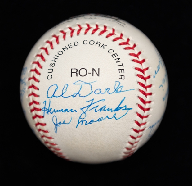 Lot of (3) Multi-Signed Baseballs w. 1950s Giants Ball & HOFers Monte Irving, Ralph Kiner & Willie Stargell - JSA Auction Letter