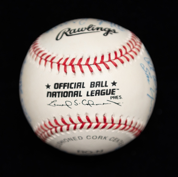 Lot of (3) Multi-Signed Baseballs w. 1950s Giants Ball & HOFers Monte Irving, Ralph Kiner & Willie Stargell - JSA Auction Letter