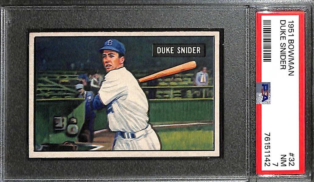 1951 Bowman Duke Snider #132 Graded PSA 7