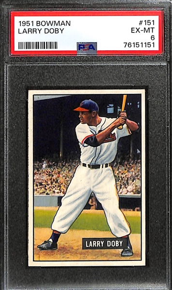 1951 Bowman Larry Doby #151 Graded PSA 6