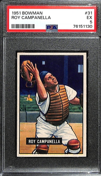 1951 Bowman Roy Campanella #31 Graded PSA 5