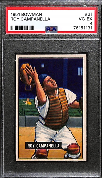 1951 Bowman Roy Campanella #31 Graded PSA 4