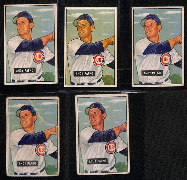 (36) 1951 Bowman Cards w. (7) Bobby Thomson, (5) Andy Pafko, +